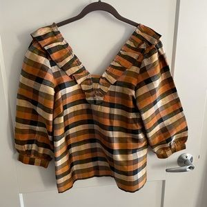 Sezane cotton silk mix blouse